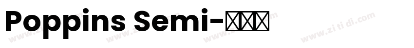 Poppins Semi字体转换